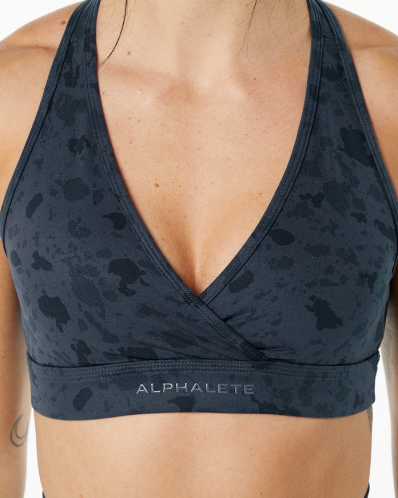 Alphalete Surface Wrap BH Dames Blauw | 08XQLZTBY