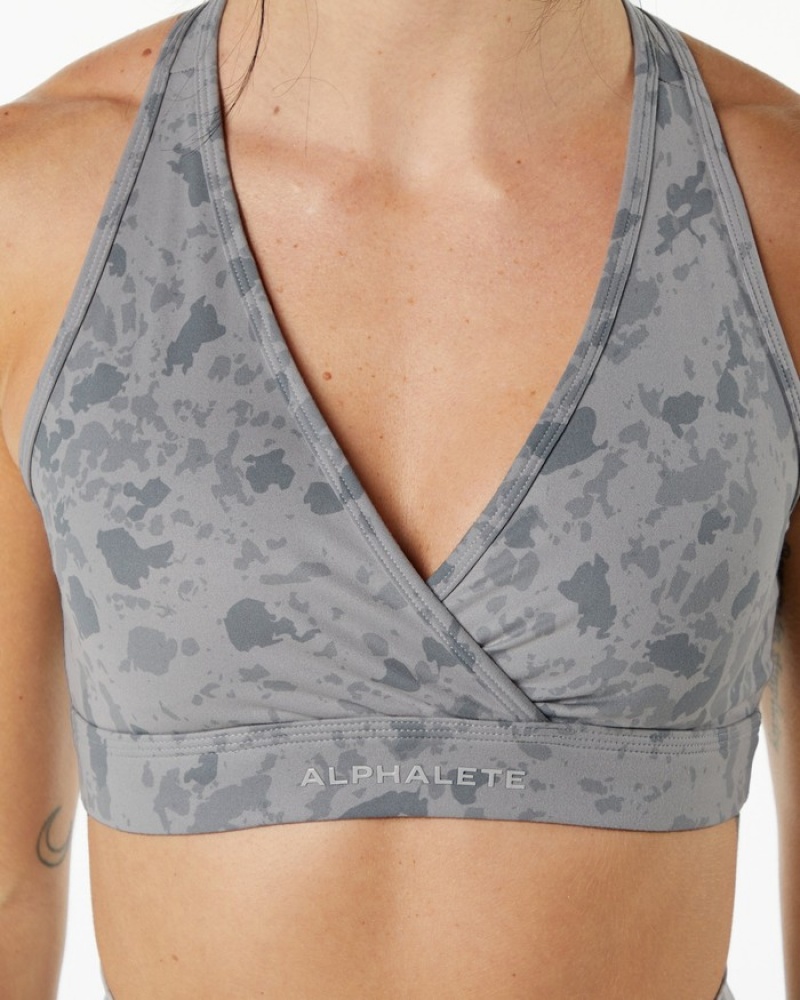 Alphalete Surface Wrap BH Dames Grijs | 65YKOHNWS