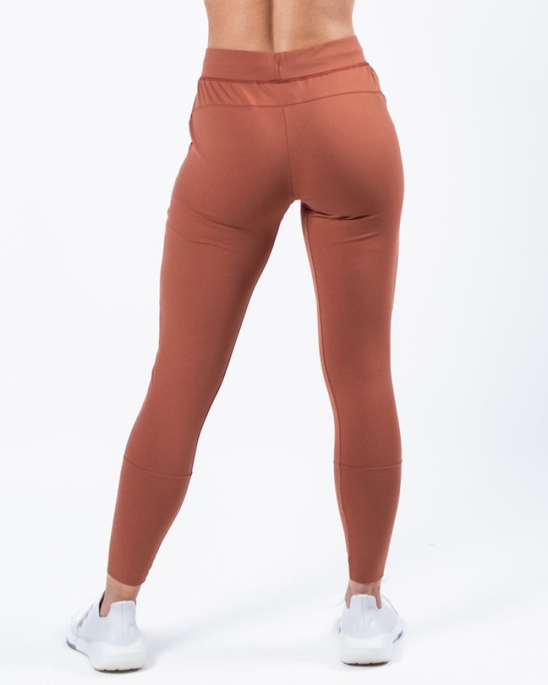 Alphalete Trace Joggingbroeken Dames Bruin | 75LFMZXJQ