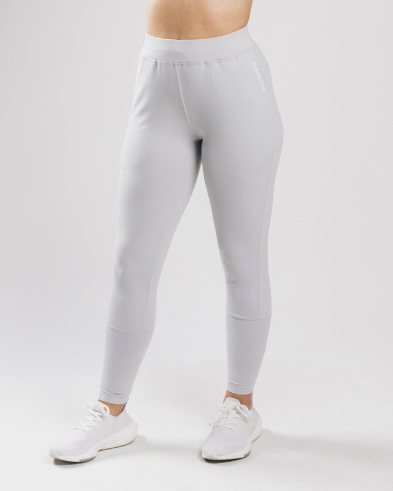 Alphalete Trace Joggingbroeken Dames Zilver | 39IGNXMQJ