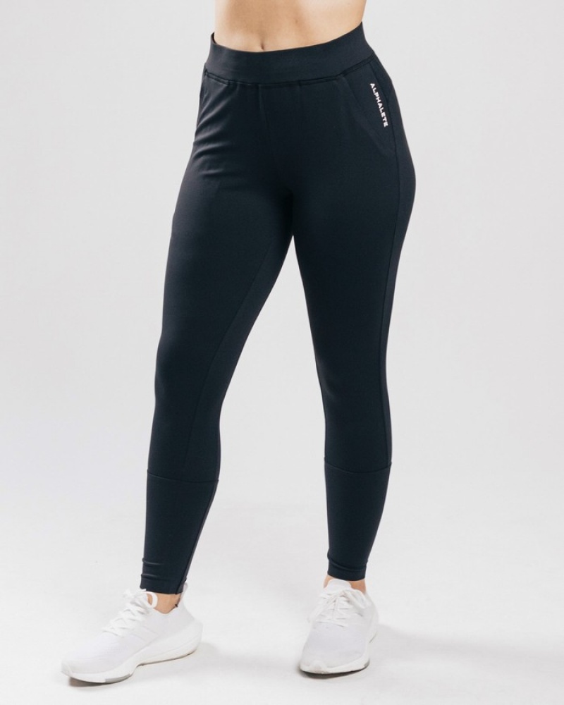 Alphalete Trace Joggingbroeken Dames Zwart | 57RHJTCLW