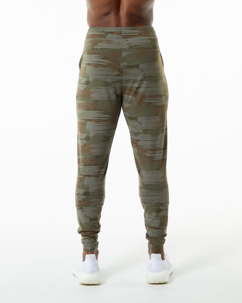 Alphalete Trace Joggingbroeken Heren Olijfgroen Camo | 04YMCUKRL