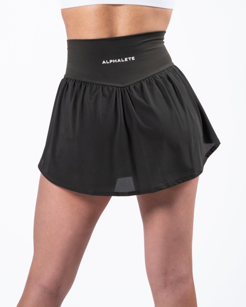 Alphalete Trace Rokken Dames Grijs | 67VQNEZOY