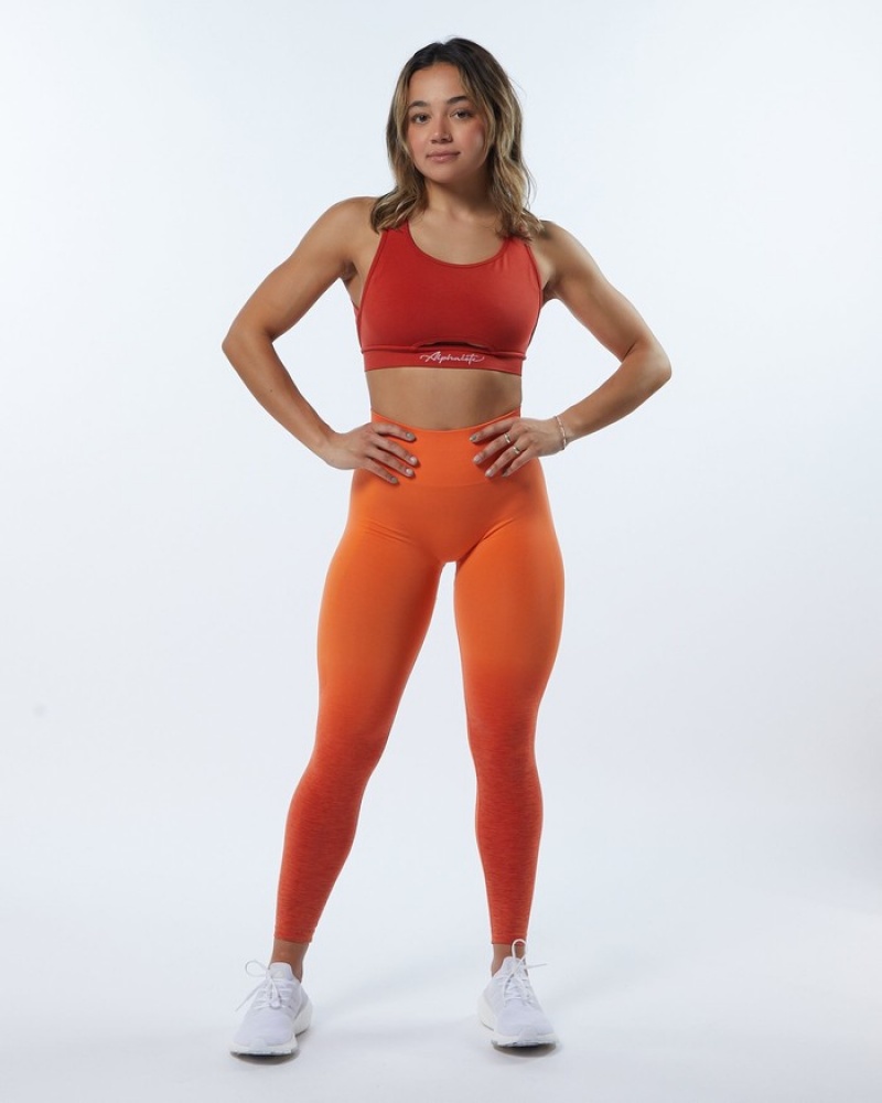 Alphalete Trinity BH Dames Rood | 51JLQUHFA