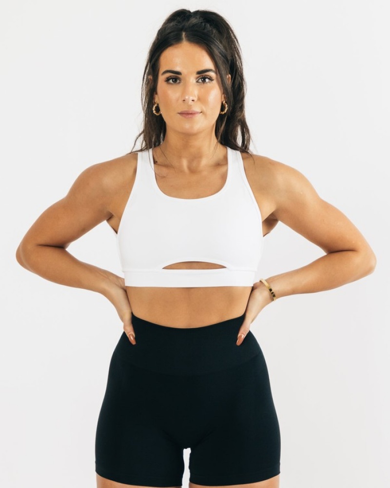 Alphalete Trinity BH Dames Wit | 83FSOTELK