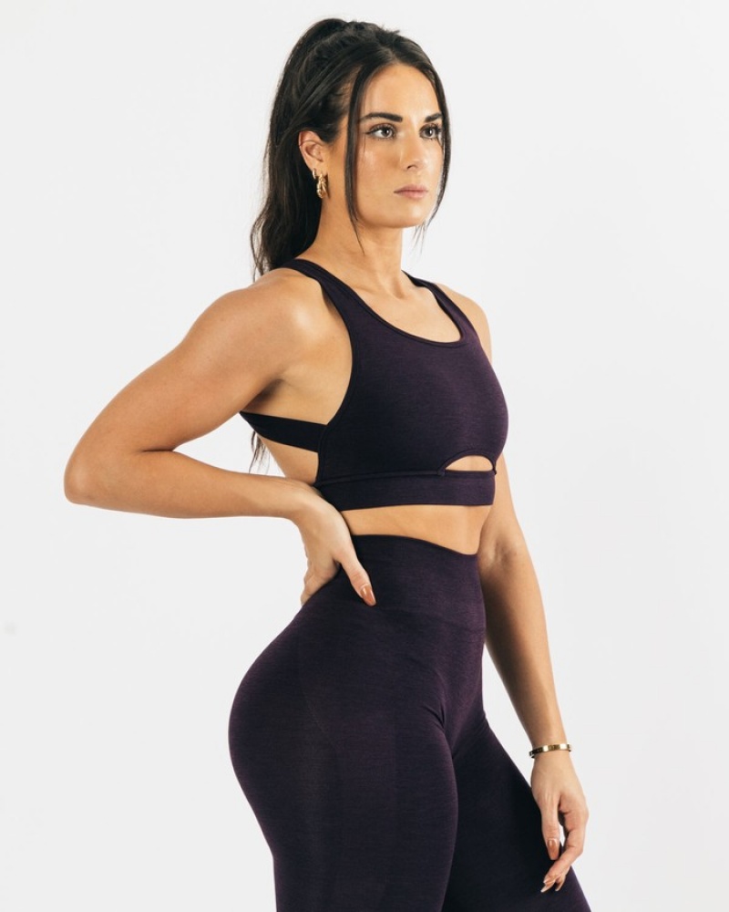 Alphalete Trinity BH Dames Zwart | 67YPAKHGO