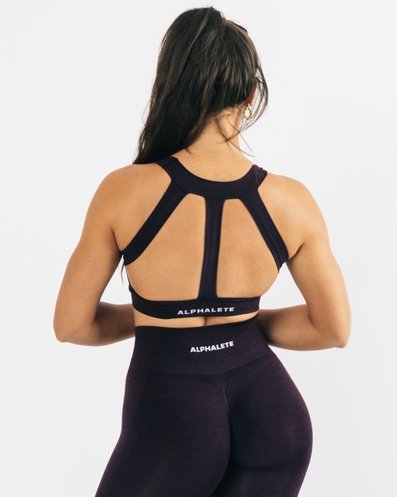 Alphalete Trinity BH Dames Zwart | 67YPAKHGO