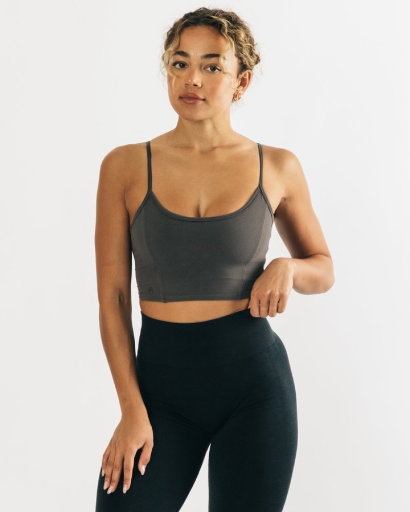 Alphalete Ultrasoft Allure Tanktop Dames Grijs | 31TNIYZRM