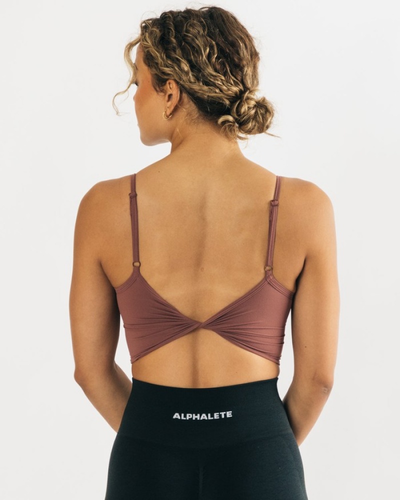 Alphalete Ultrasoft Allure Tanktop Dames Paars | 02CDZFVSA