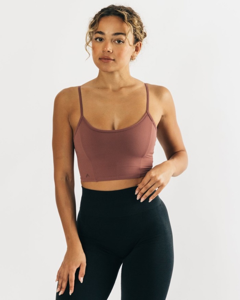 Alphalete Ultrasoft Allure Tanktop Dames Paars | 02CDZFVSA