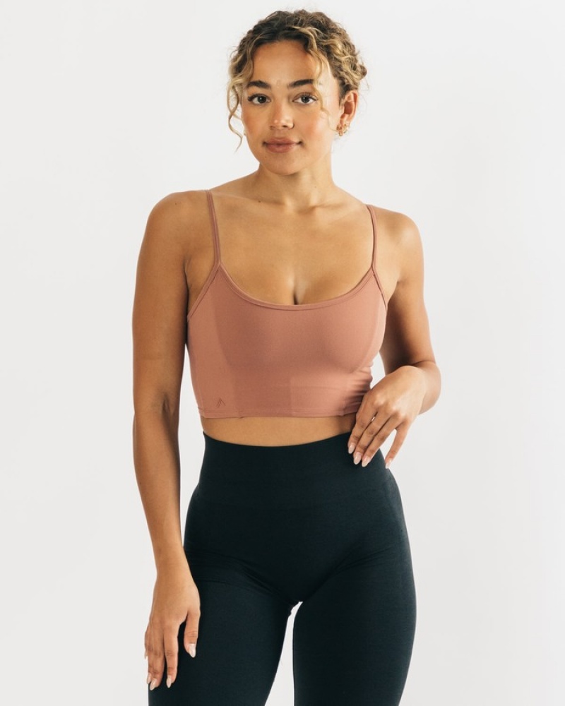 Alphalete Ultrasoft Allure Tanktop Dames Roze | 15VTJPOGN