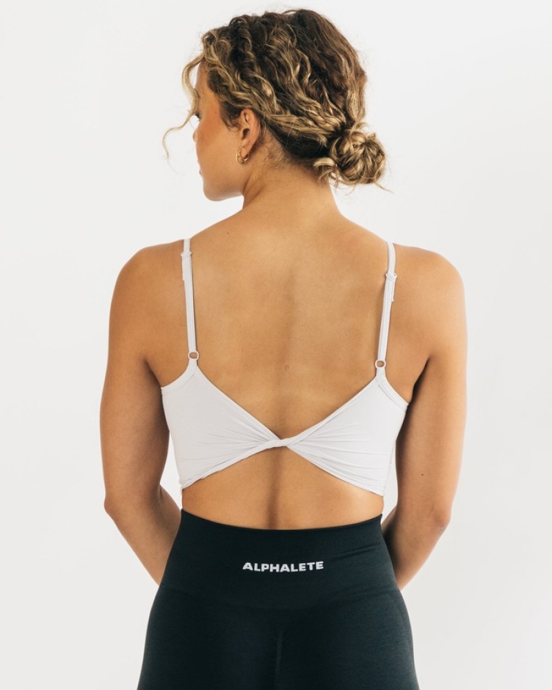 Alphalete Ultrasoft Allure Tanktop Dames Zilver | 16DGZWMVT