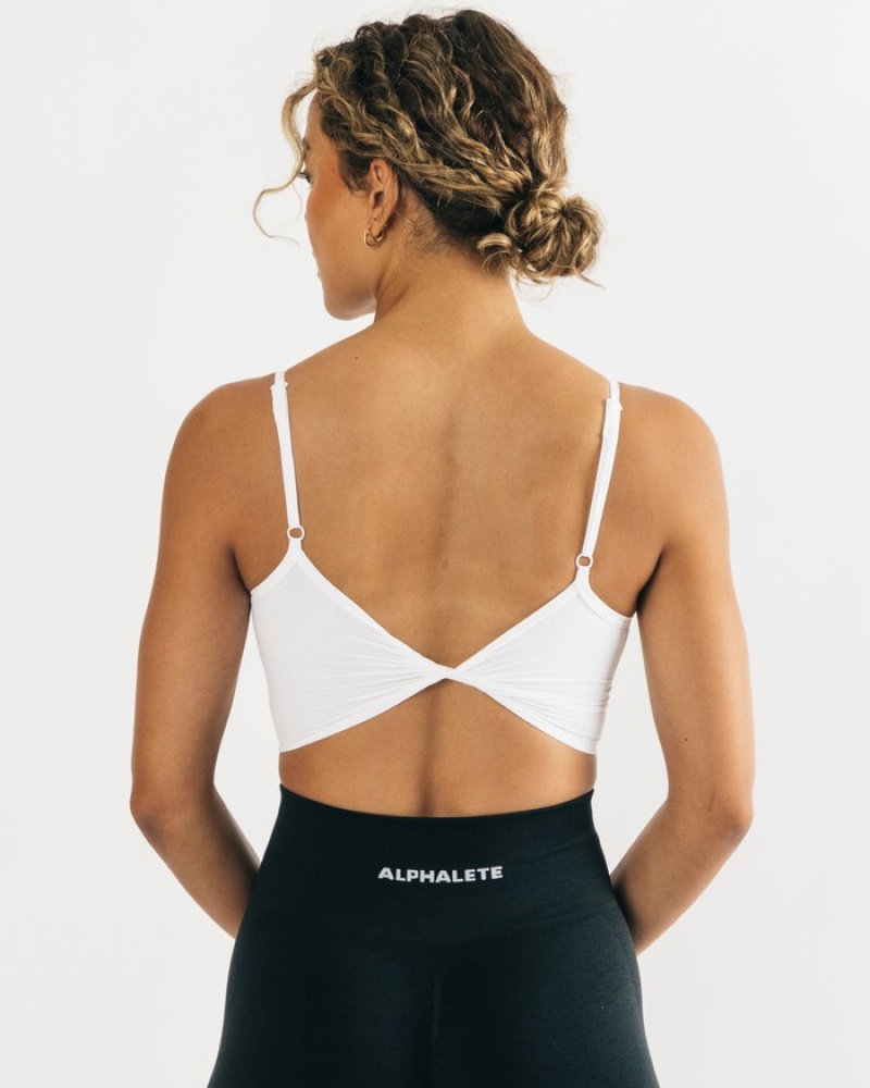 Alphalete Ultrasoft Allure Tanktop Dames Wit | 56BEYXLFZ