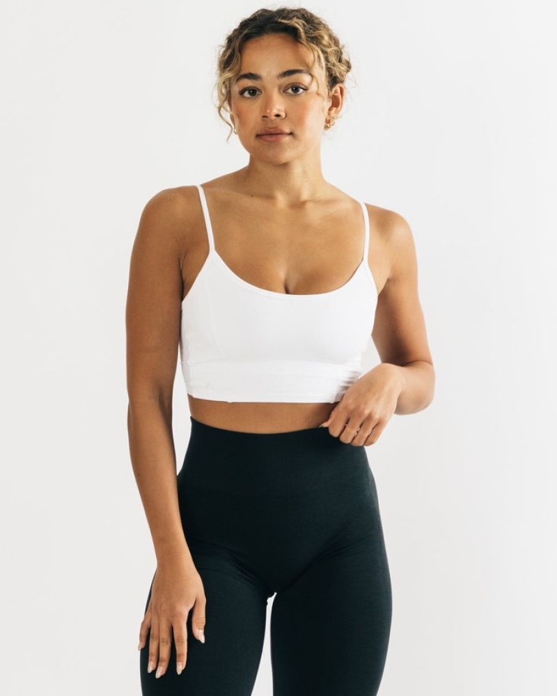 Alphalete Ultrasoft Allure Tanktop Dames Wit | 56BEYXLFZ