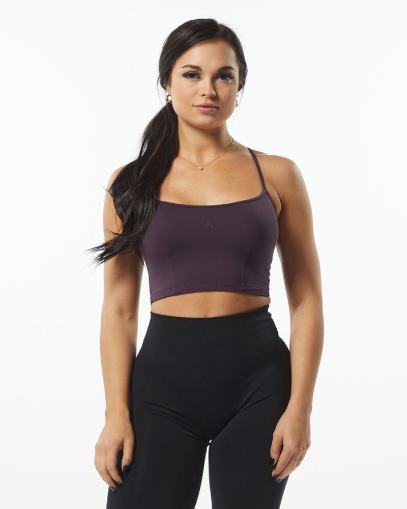 Alphalete Ultrasoft Camisole Tanktop Dames Paars | 54BDUMPYL