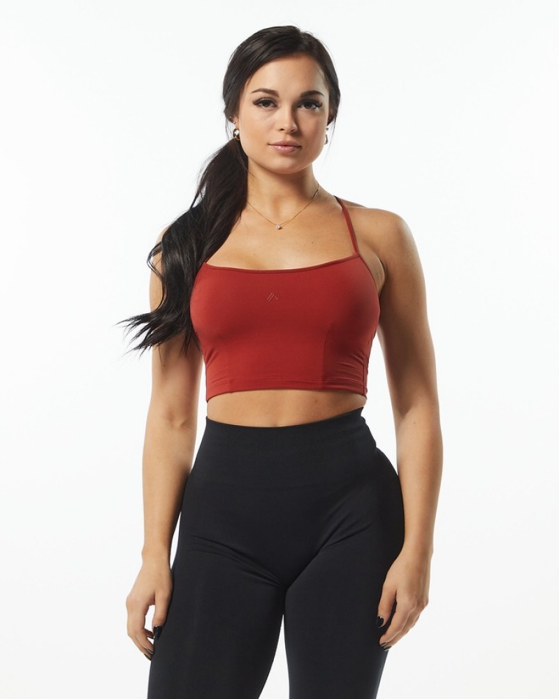 Alphalete Ultrasoft Camisole Tanktop Dames Roze | 18JQCEWBG