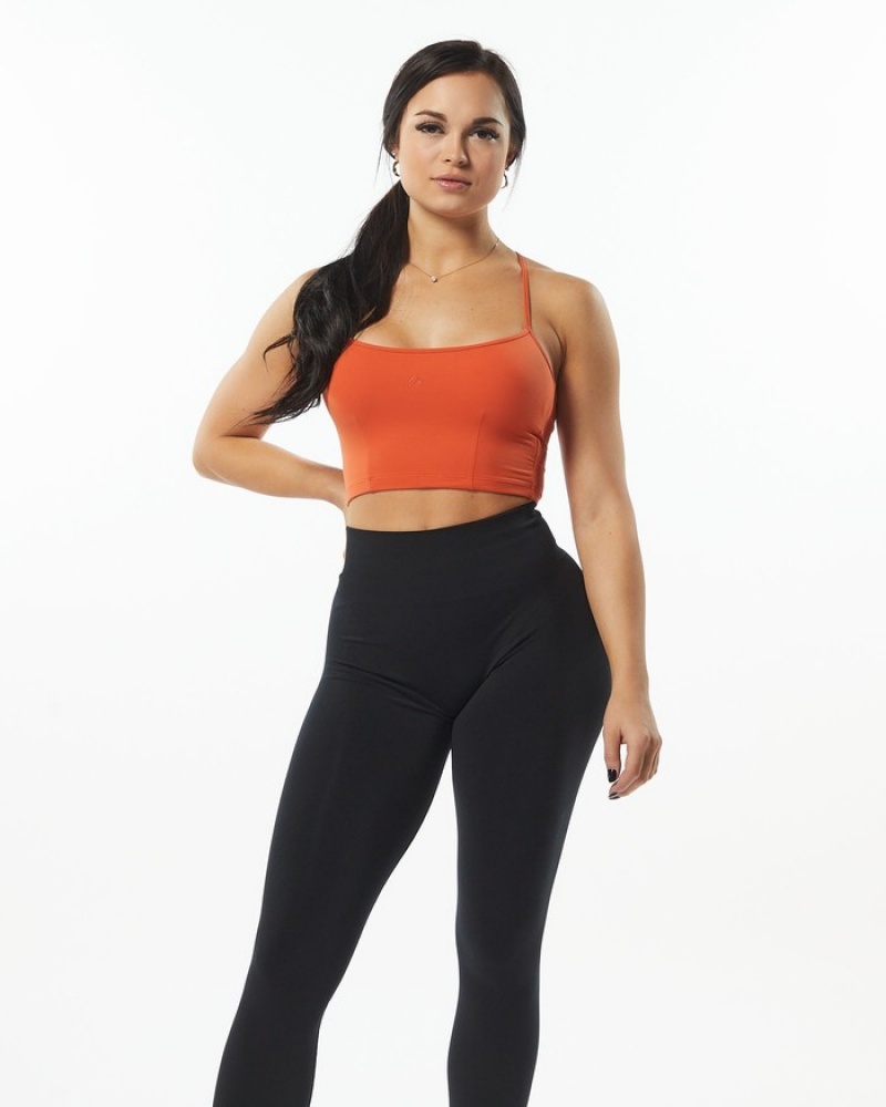 Alphalete Ultrasoft Camisole Tanktop Dames Oranje | 90XPYNRDI