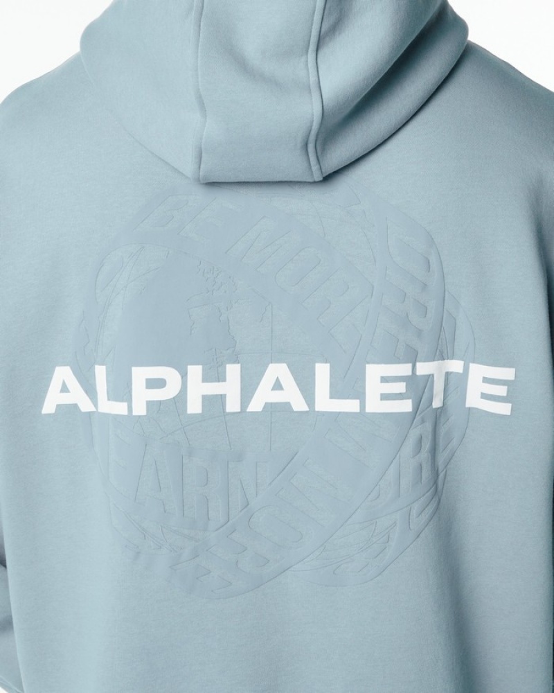 Alphalete Unity Hoodie Heren Blauw | 81FIMOXRQ