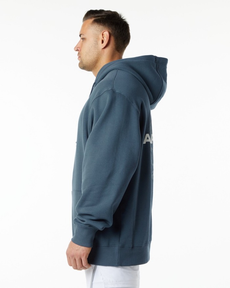 Alphalete Unity Hoodie Heren Blauw | 82QNCAUFD