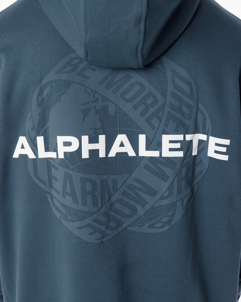 Alphalete Unity Hoodie Heren Blauw | 82QNCAUFD