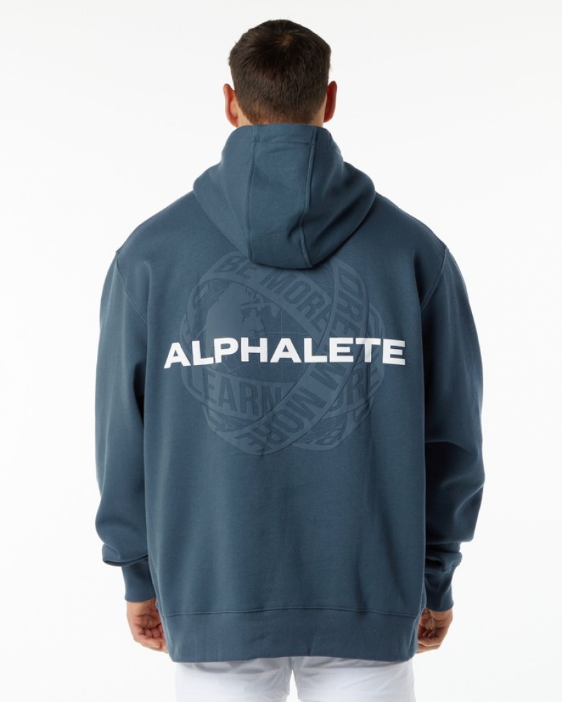 Alphalete Unity Hoodie Heren Blauw | 82QNCAUFD