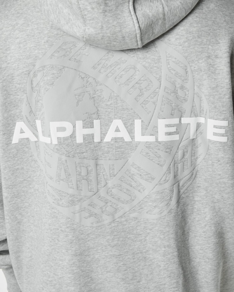 Alphalete Unity Hoodie Heren Grijs | 52CXAZVIK