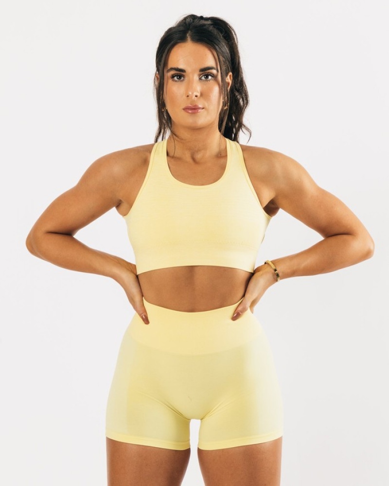 Alphalete Vault BH Dames Geel | 18SKQZOWJ