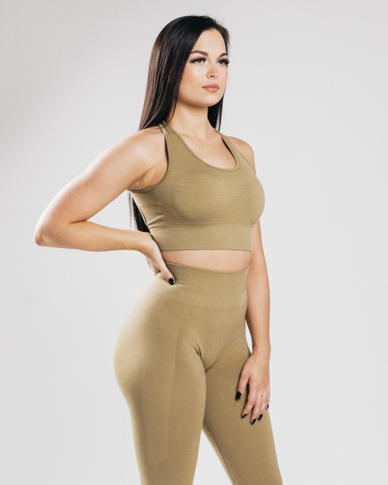 Alphalete Vault BH Dames Goud | 31ZIFPGQK