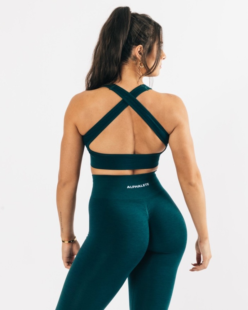 Alphalete Vault BH Dames Turquoise | 84TEDKBZS