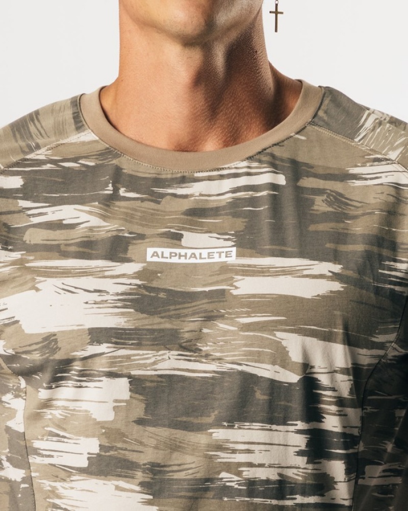 Alphalete Velocity Mouwloos Tanktop Heren Bruin Camo | 65CNLZAVG