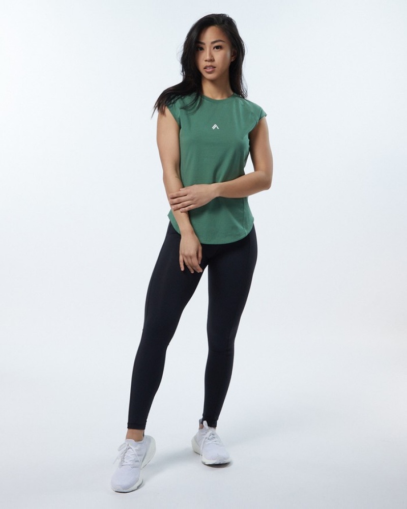 Alphalete Velocity Overhemd Dames Groen | 12FJWEXGT