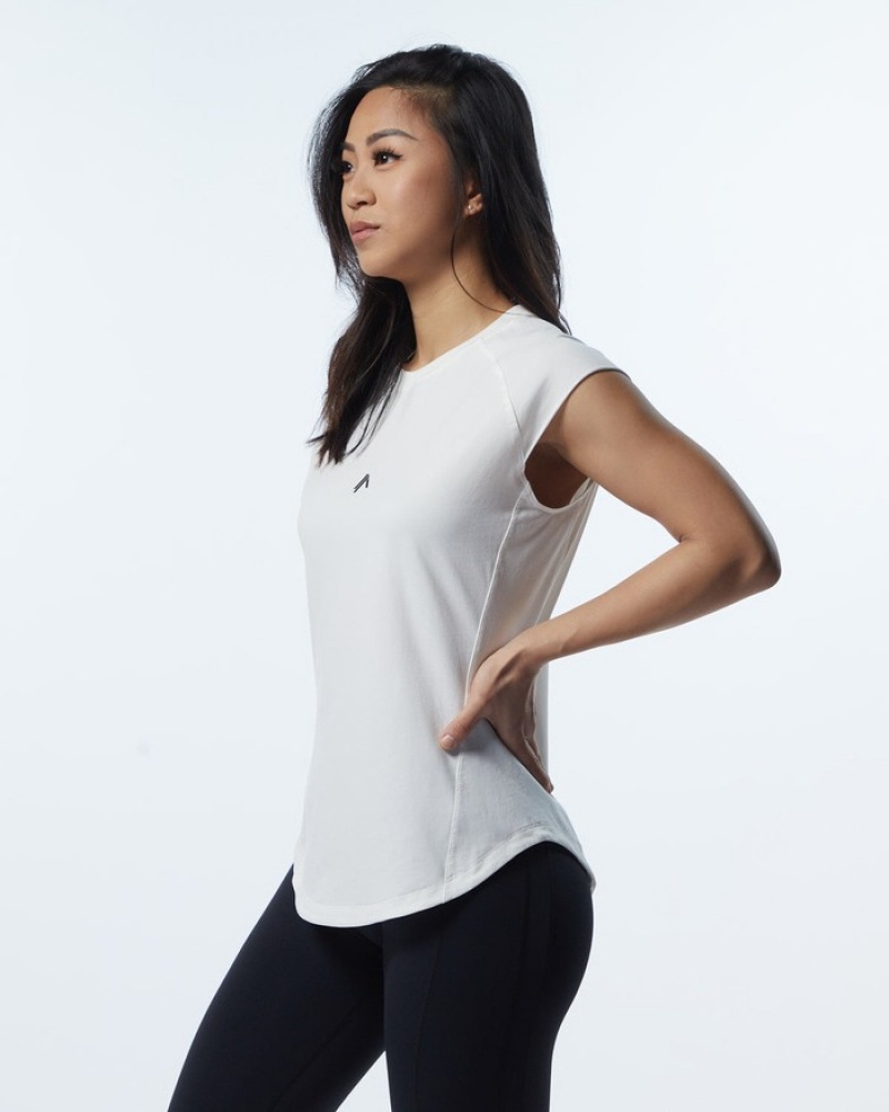 Alphalete Velocity Overhemd Dames Wit | 57OAECUGY