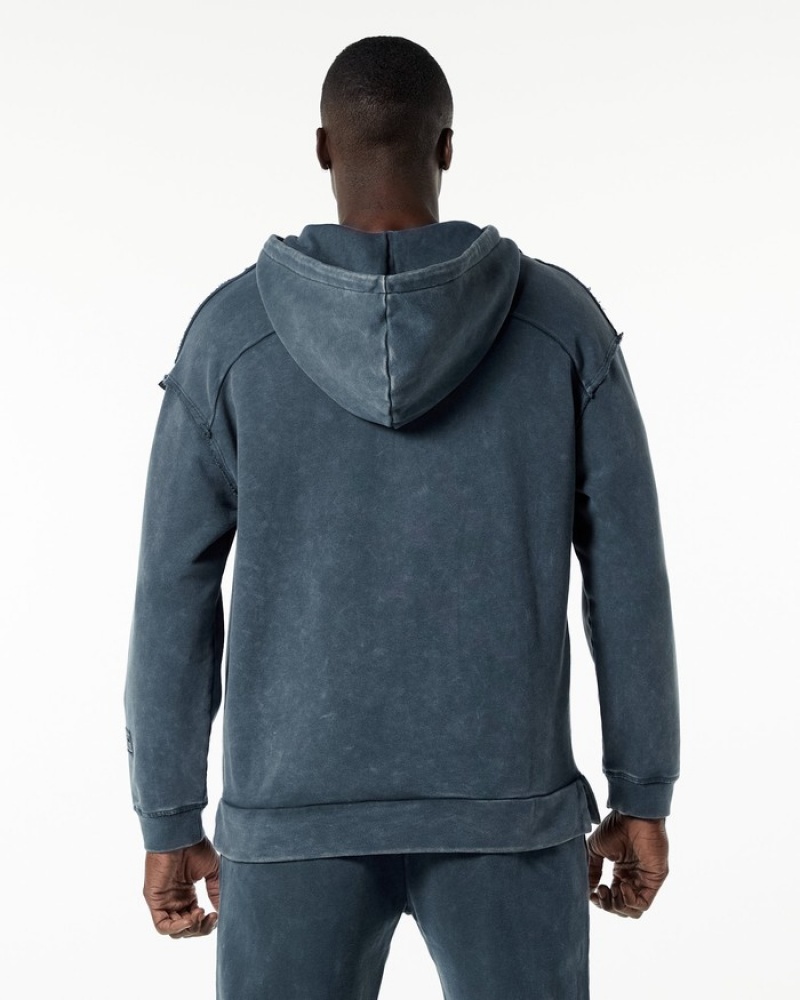 Alphalete Very Terry Hoodie Heren Blauw | 95GIAHRKN