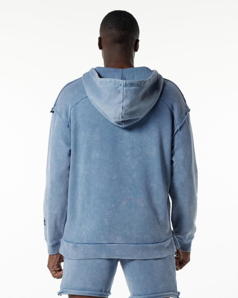 Alphalete Very Terry Hoodie Heren Blauw | 94RKHEXTA