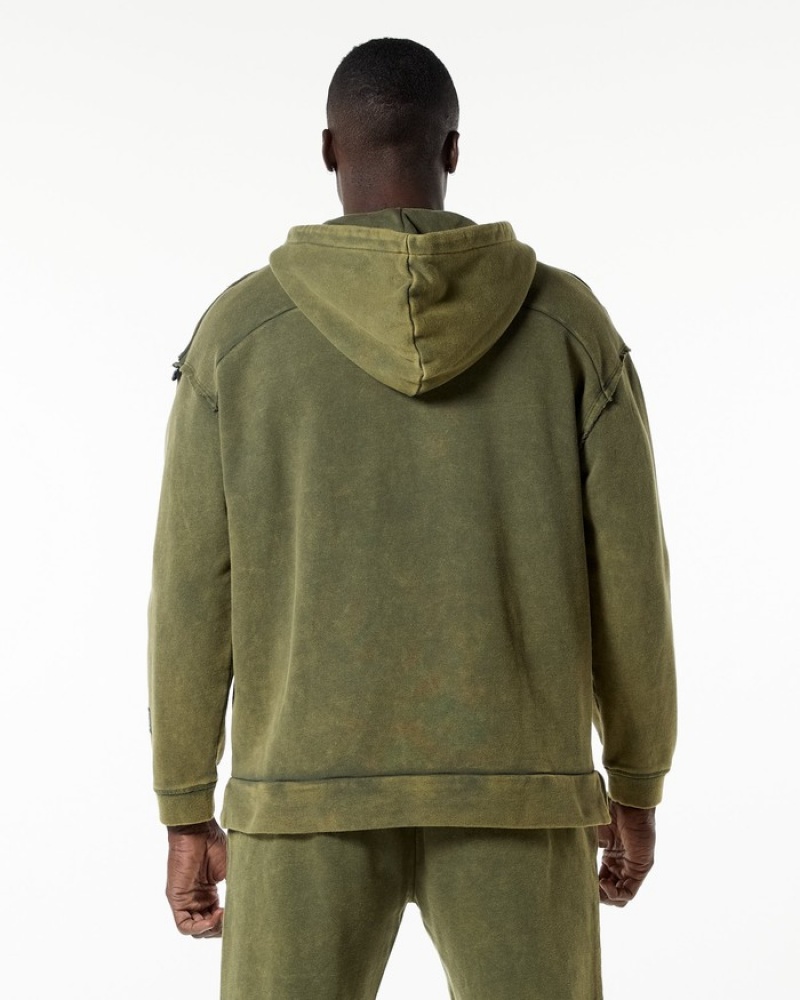 Alphalete Very Terry Hoodie Heren Groen | 76LRJMGCZ