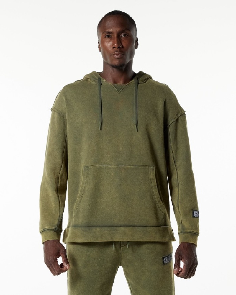 Alphalete Very Terry Hoodie Heren Groen | 76LRJMGCZ