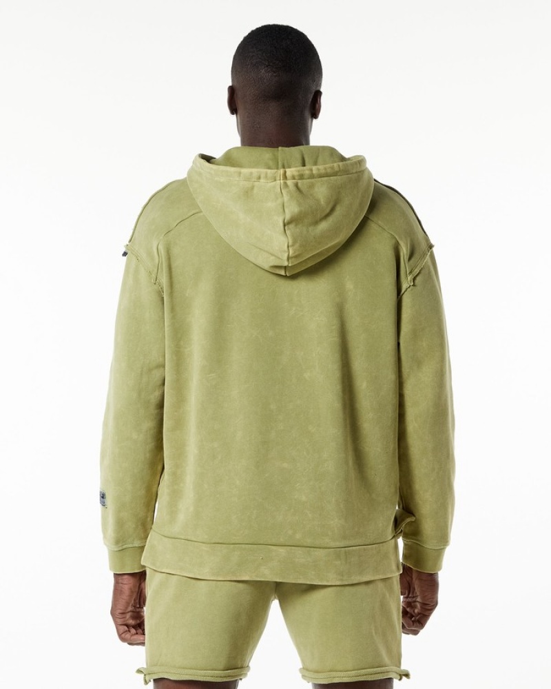 Alphalete Very Terry Hoodie Heren Groen | 95ZEIRCLP