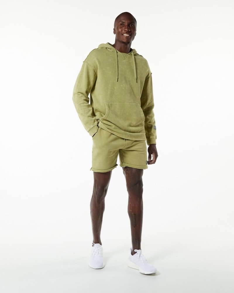 Alphalete Very Terry Hoodie Heren Groen | 95ZEIRCLP