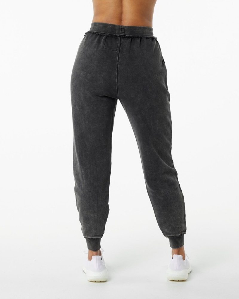 Alphalete Very Terry Joggingbroeken Dames Zwart | 95VFCRUYM