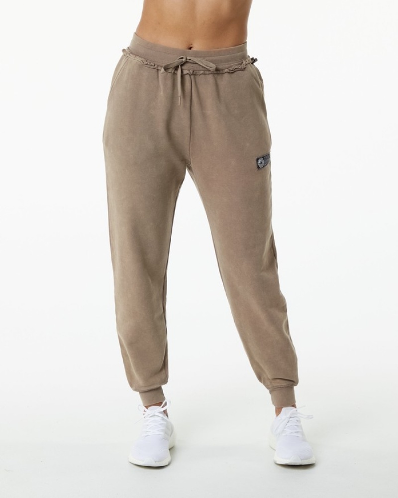 Alphalete Very Terry Joggingbroeken Dames Grijs | 92IRESJHO