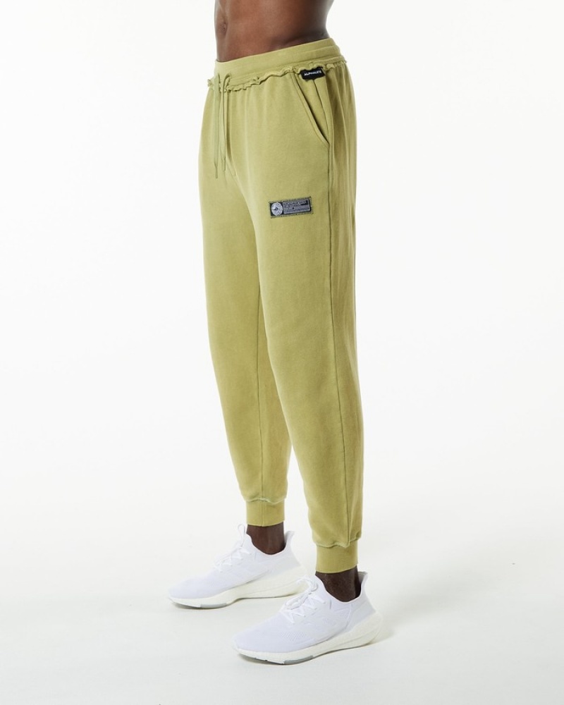 Alphalete Very Terry Joggingbroeken Heren Groen | 21SJFYGME