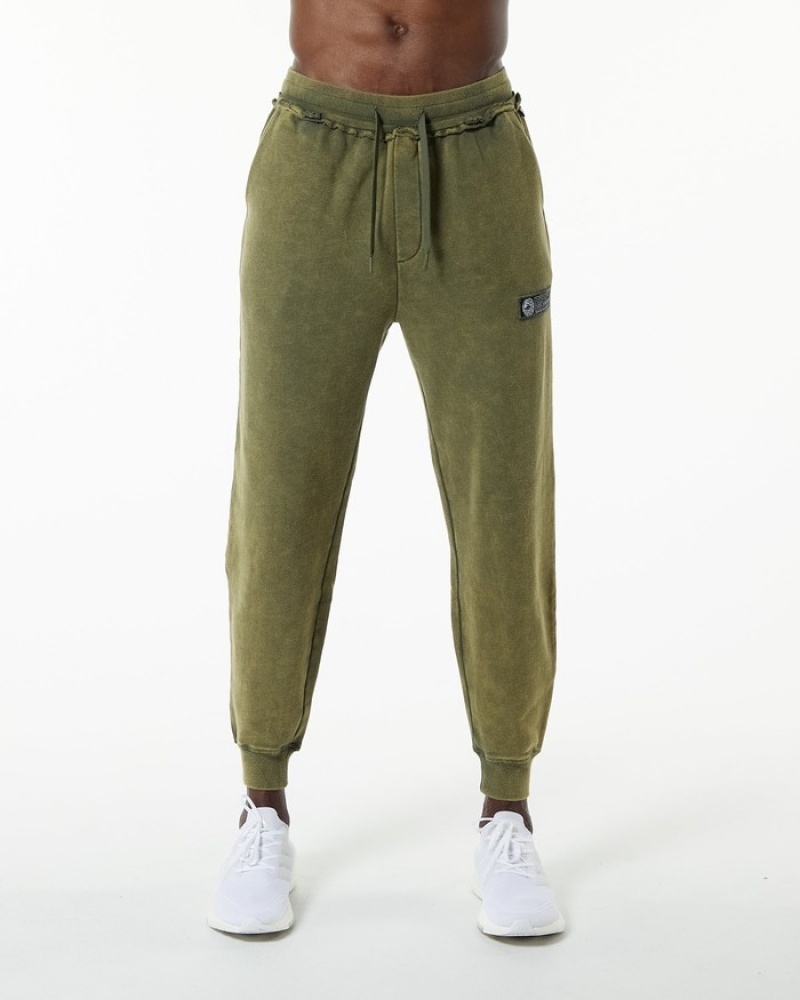 Alphalete Very Terry Joggingbroeken Heren Groen | 10WVGYIZR