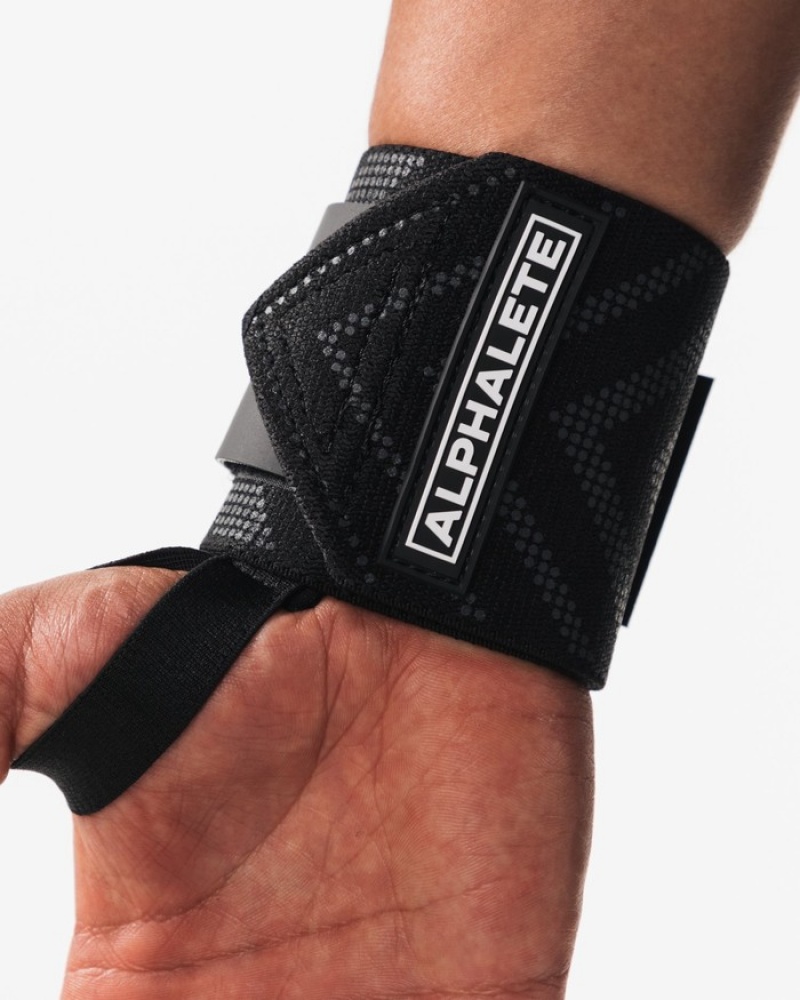 Alphalete Wrist Wraps Andere Accessoires Heren Zwart | 08KNSEGLI