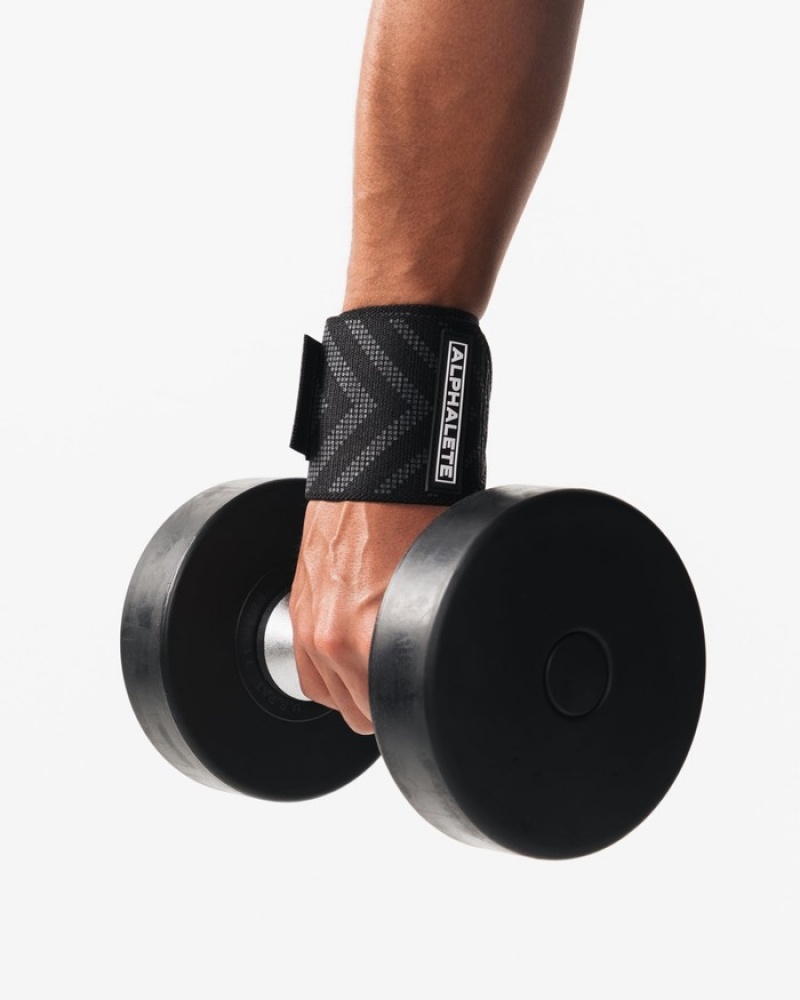 Alphalete Wrist Wraps Andere Accessoires Heren Zwart | 08KNSEGLI