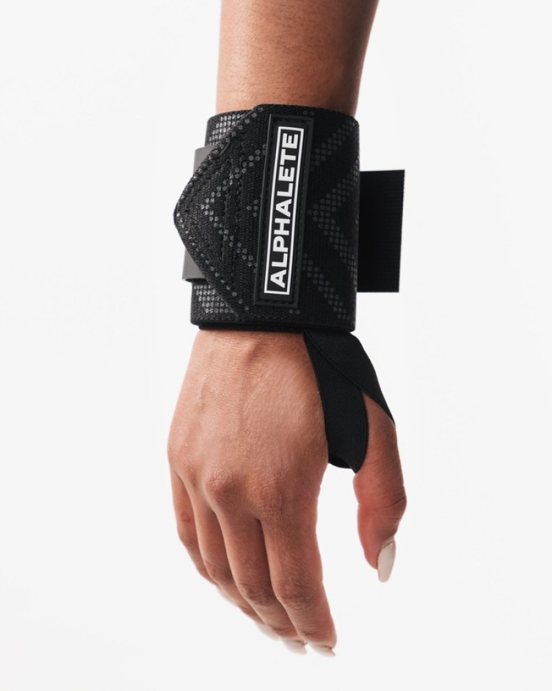 Alphalete Wrist Wraps Andere Accessoires Heren Zwart | 08KNSEGLI