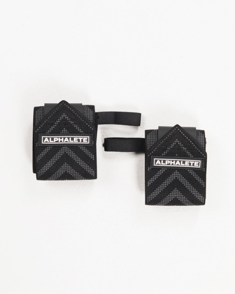 Alphalete Wrist Wraps Andere Accessoires Heren Zwart | 08KNSEGLI