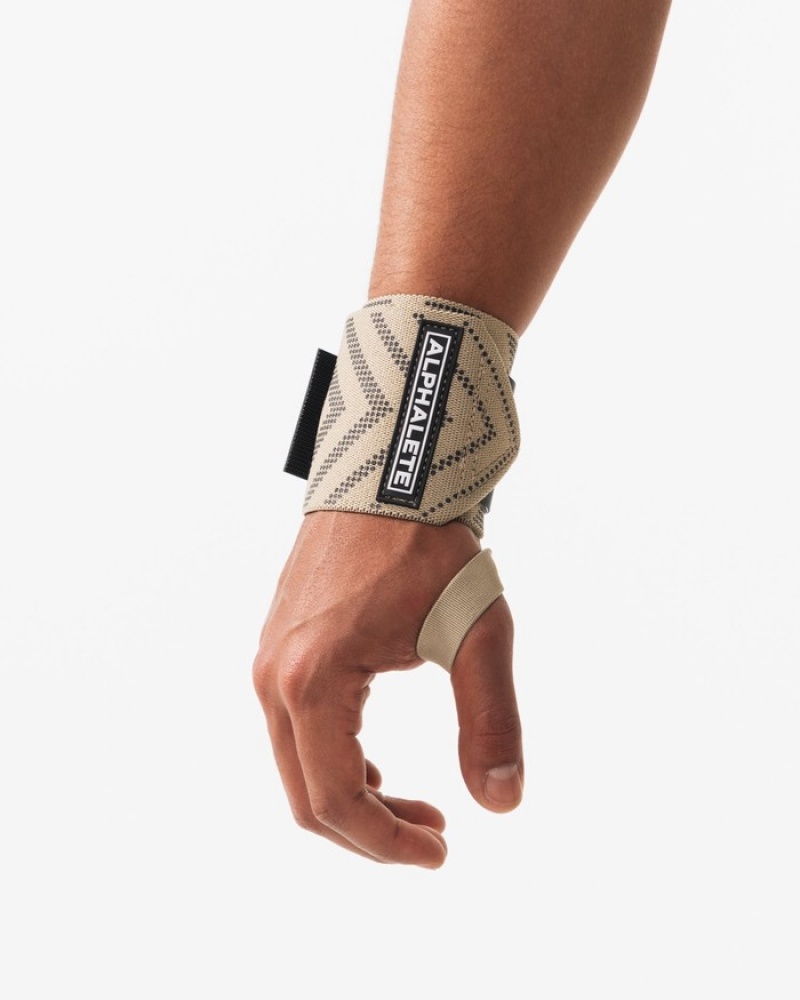 Alphalete Wrist Wraps Andere Accessoires Heren Beige | 03AOGVBYH