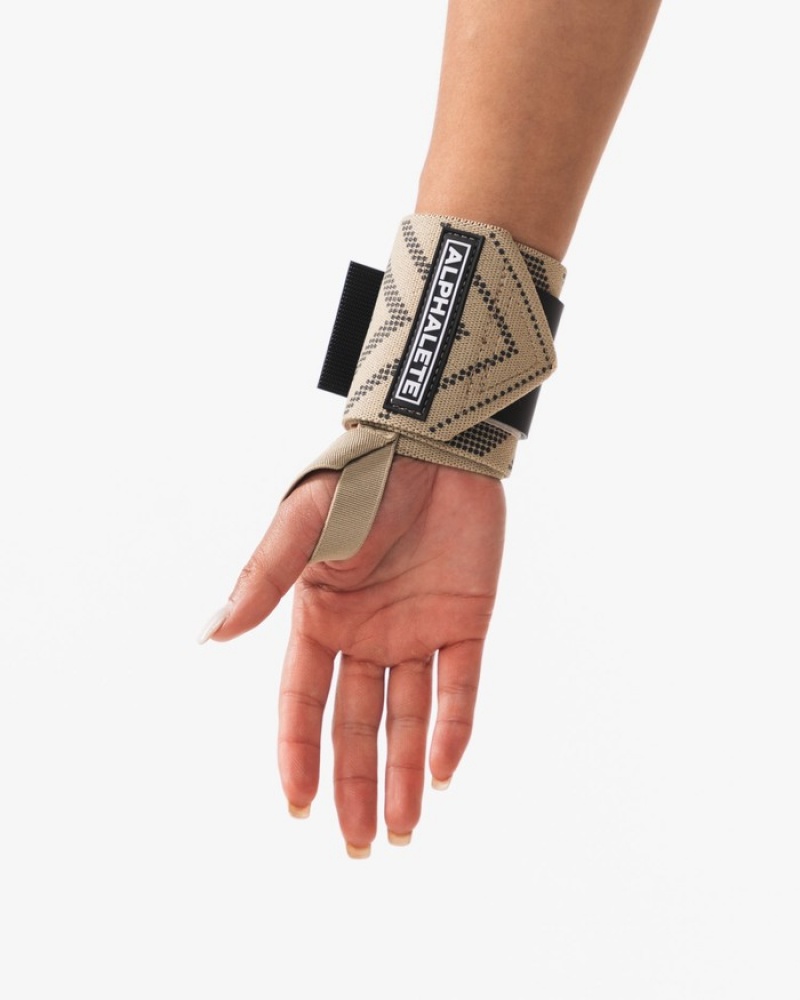 Alphalete Wrist Wraps Andere Accessoires Heren Beige | 03AOGVBYH